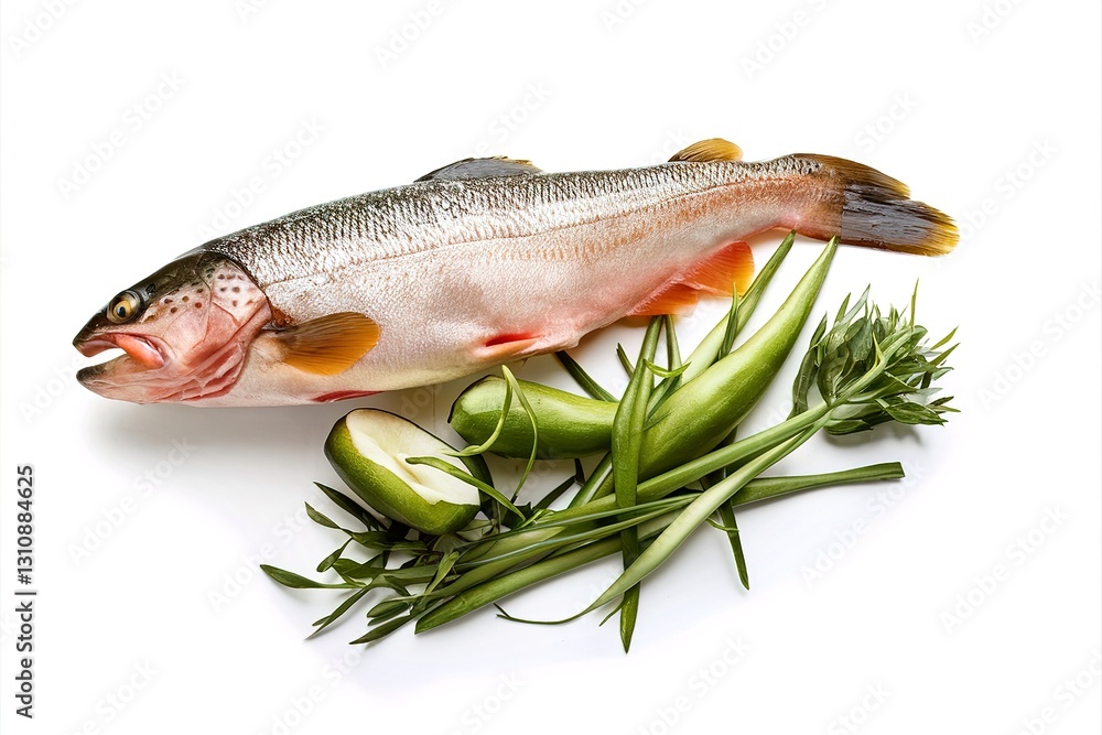 Freshwater prawn on wooden board and white background Freshwater prawn on wooden board and white background