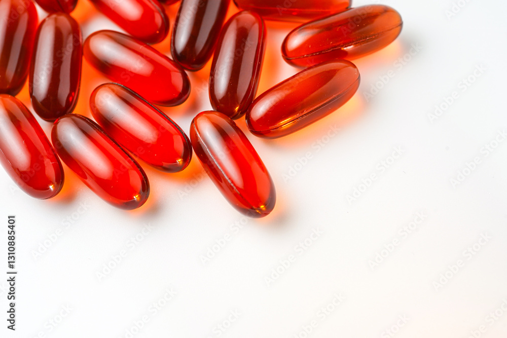 Fish oil capsules with omega 3, omega 9, vitamin D, vitamin E, Cod liver oil, evening primrose oil, borage Fish oil capsules with omega 3, omega 9, vitamin D, vitamin E, Cod liver oil, evening primrose oil, borage