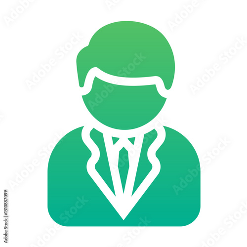 man recruiter gradient style