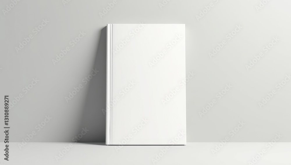 Blank book cover mockup layout design with shadows for branding Blank book cover mockup layout design with shadows for branding