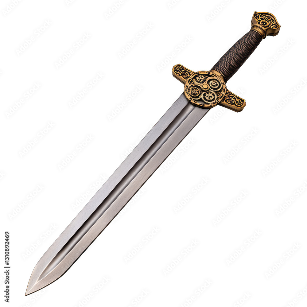 A detailed ornate sword representing historical craftsmanship. A detailed ornate sword representing historical craftsmanship.