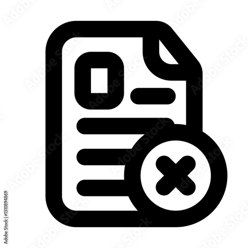 discard cv outline black style