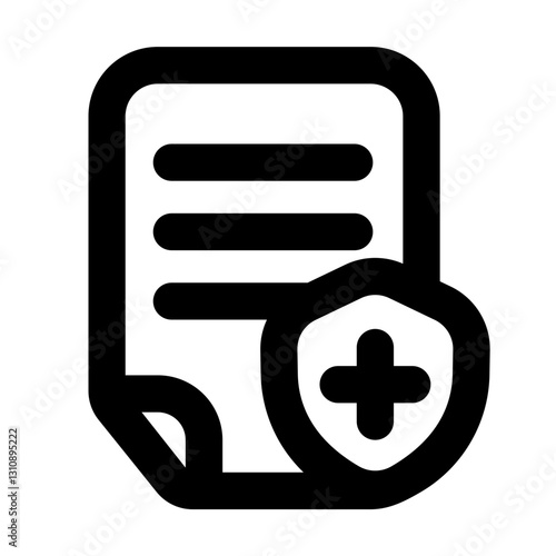 medical paper outline black style