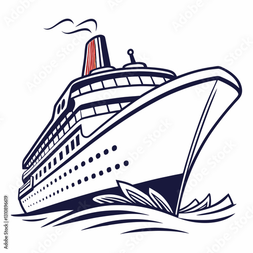 cruise ship in the sea