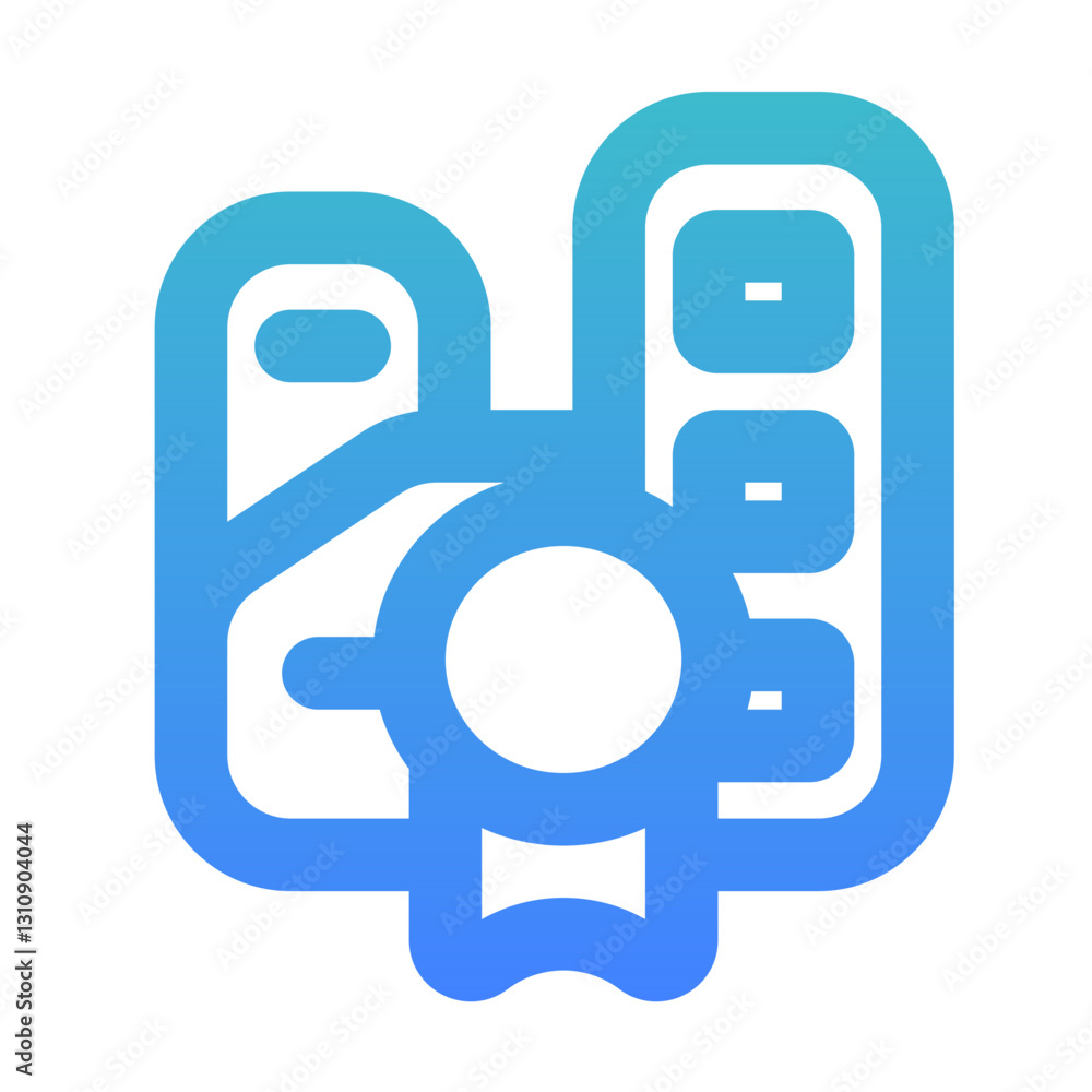 company iso outline gradient style company iso outline gradient style