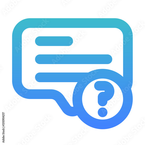 faq outline gradient style