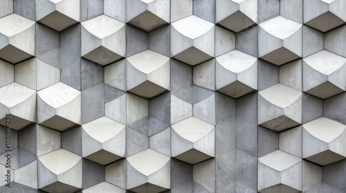 Fototapeta Naklejka Na Ścianę i Meble -  Abstract Geometric Concrete Wall Texture