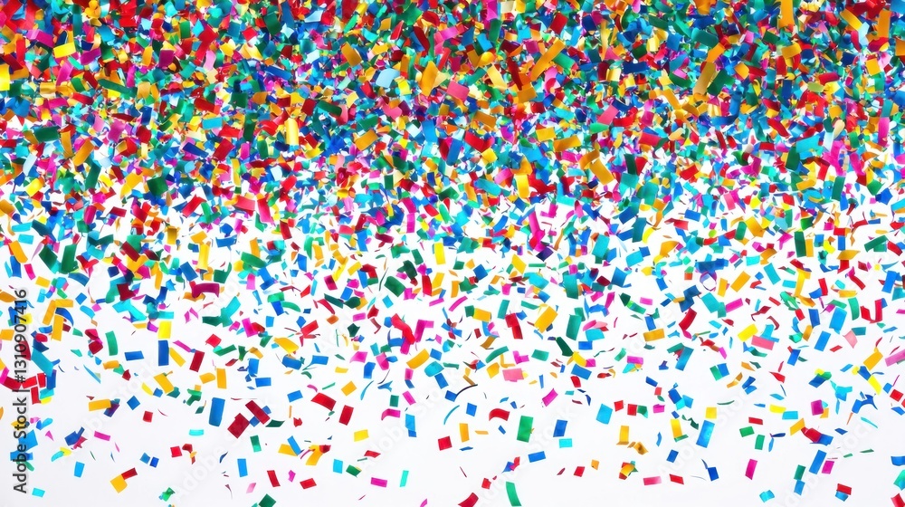 Vibrant Celebration: A Cascade of Colorful Confetti Vibrant Celebration: A Cascade of Colorful Confetti