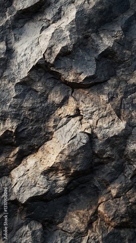 A close-up view of textured rock surfaces showcasing natural formations and colors.
