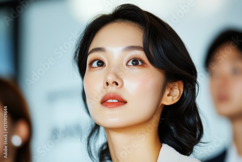 Wallpaper Mural Empowered Gen Z Professional Soft-Focus Urban Corporate Portrait Capturing Confident Millennial Workplace Aspiration and Modern Career Mindset Torontodigital.ca