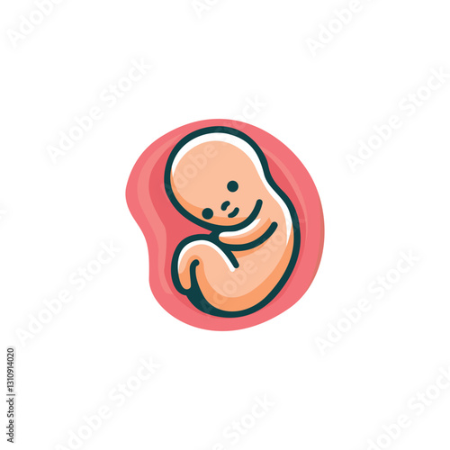 Fetus vector logo template
