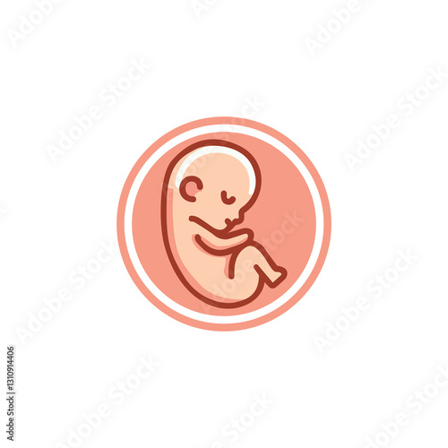 Fetus vector logo template