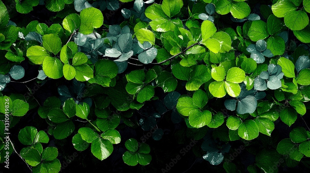 Lush Green Foliage Vibrant Leaf Texture Spring Summer Nature Background Lush Green Foliage Vibrant Leaf Texture Spring Summer Nature Background