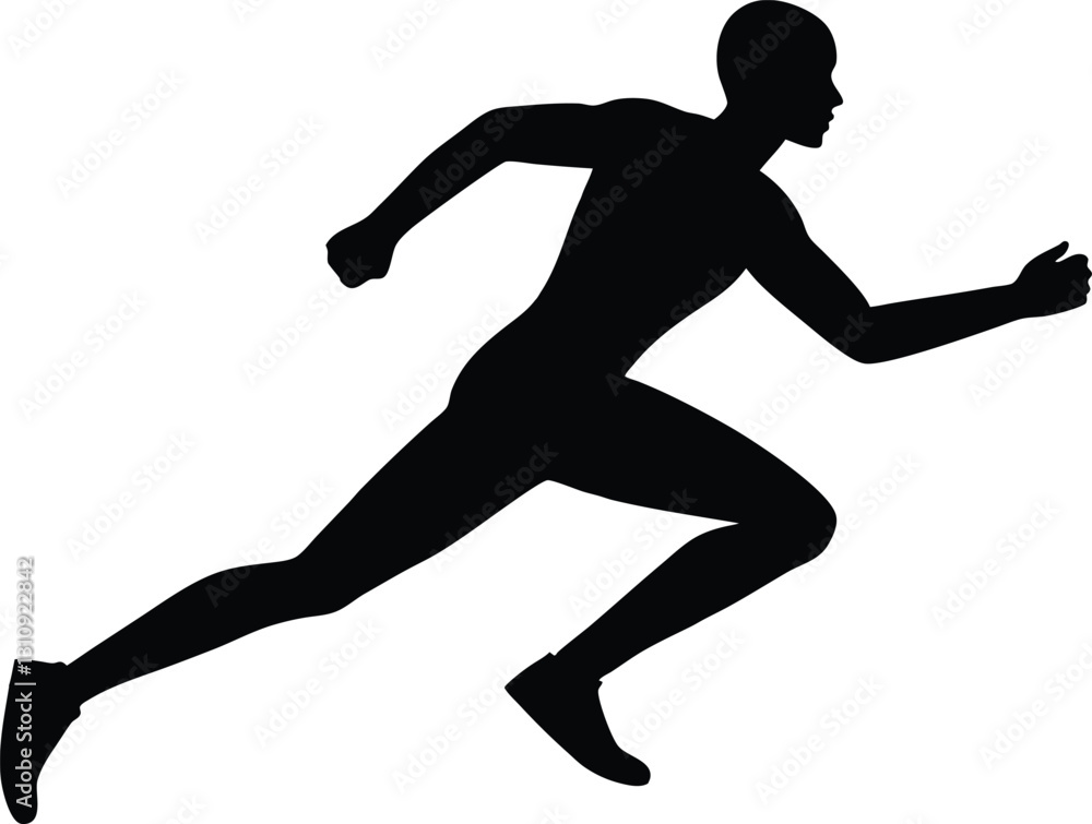 running men black silhouette,runner vector illustration running men black silhouette,runner vector illustration