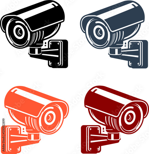 Wallpaper Mural High-Quality CCTV Surveillance Camera Icon for Security and Monitoring Purposes Torontodigital.ca