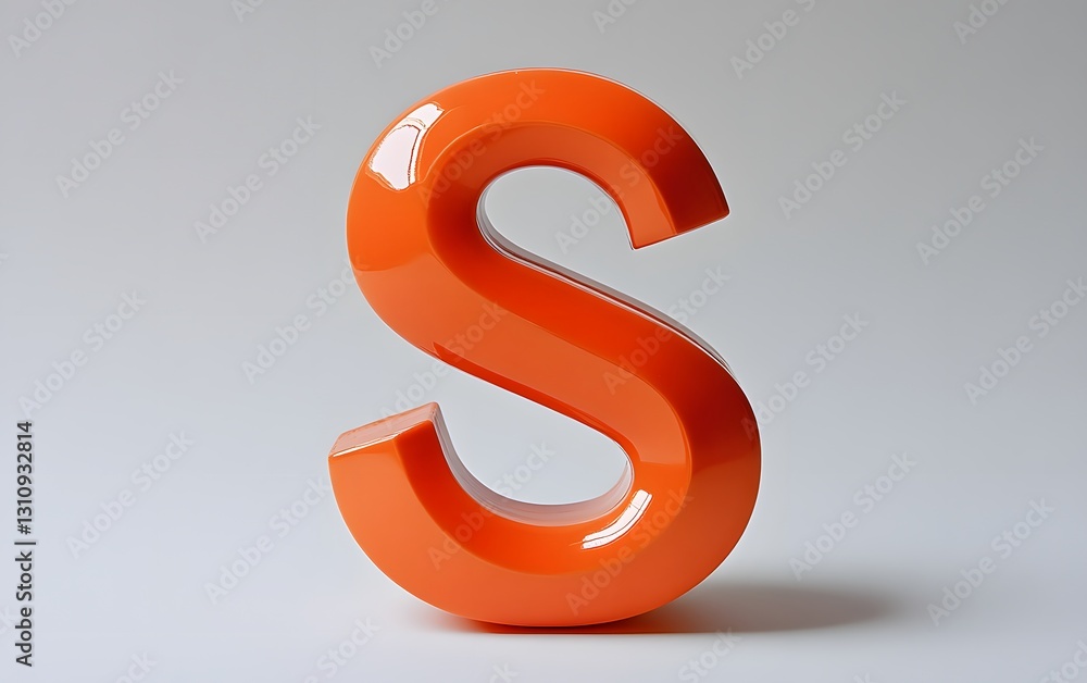 19. Bold and clear letter S on a white background 19. Bold and clear letter S on a white background