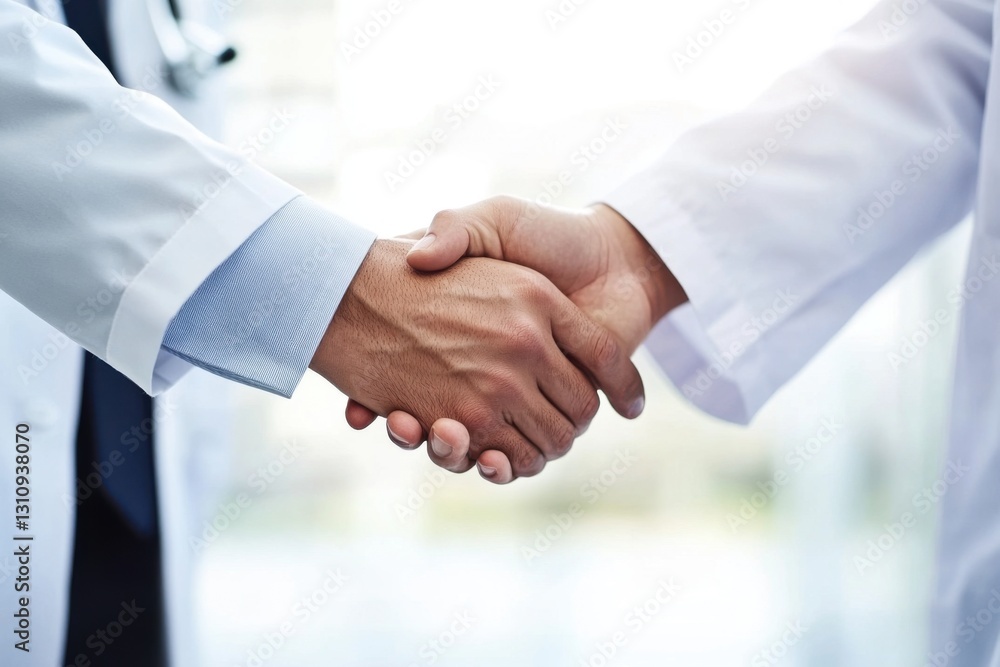 Doctors Shaking Hands to Celebrate Collaboration and Partnership Doctors Shaking Hands to Celebrate Collaboration and Partnership