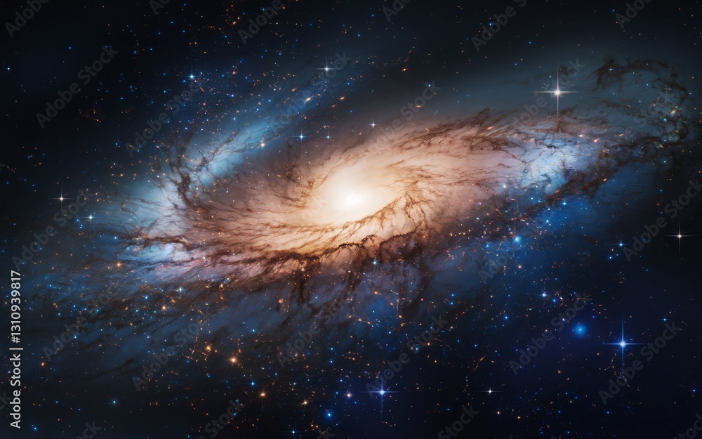 Obraz premium Spiral Galaxy in Deep Space