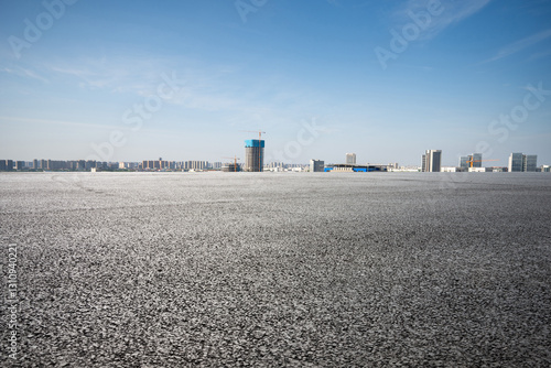 Expansive Urban Development Under Clear Skies