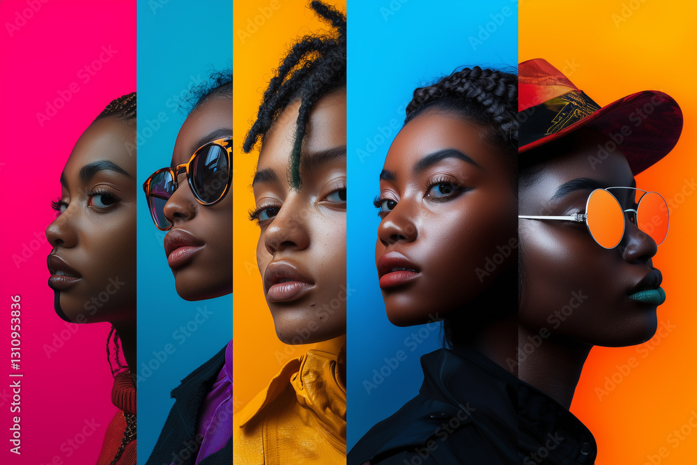 Obraz premium Vibrant Portraits of Diversity
