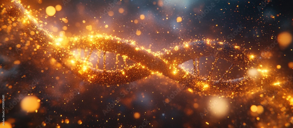 Fiery DNA double helix in cosmic dust Fiery DNA double helix in cosmic dust