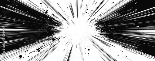 マンガの爆発シーン