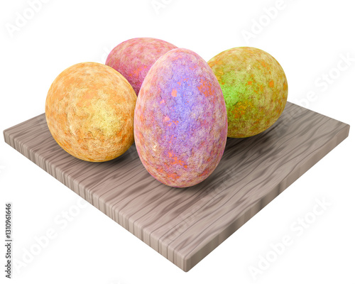 Easter eggs buns isolated on the white background