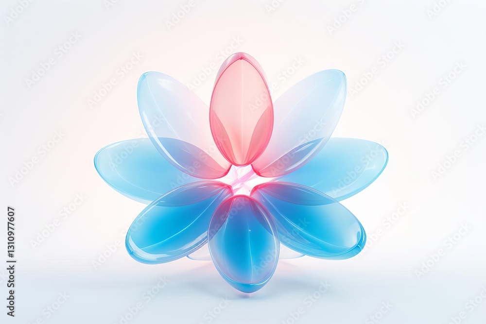 Naklejka premium Pink Floral Heart Pattern for Valentine's Day Design