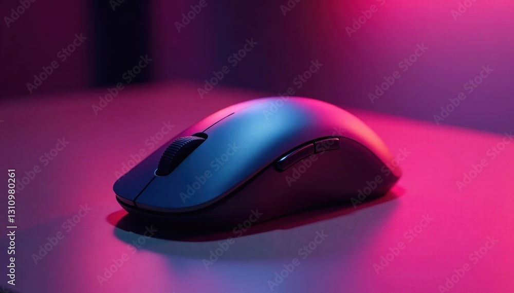 Sleek ergonomic computer mouse, metallic grey , computer, click Sleek ergonomic computer mouse, metallic grey , computer, click
