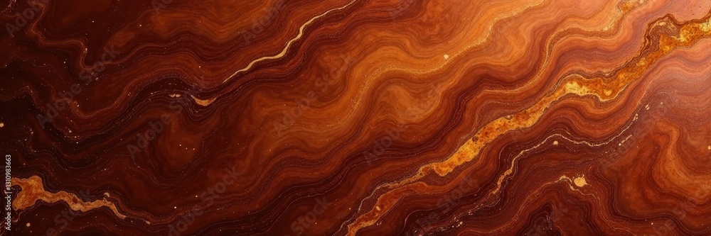 Rich brown marble, swirling veining, polished surface, granite, stone, swirl Rich brown marble, swirling veining, polished surface, granite, stone, swirl