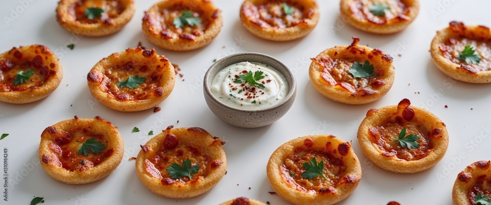 Crispy Fried Pizza Bites with Creamy Dip Recipe. Crispy Fried Pizza Bites with Creamy Dip Recipe.