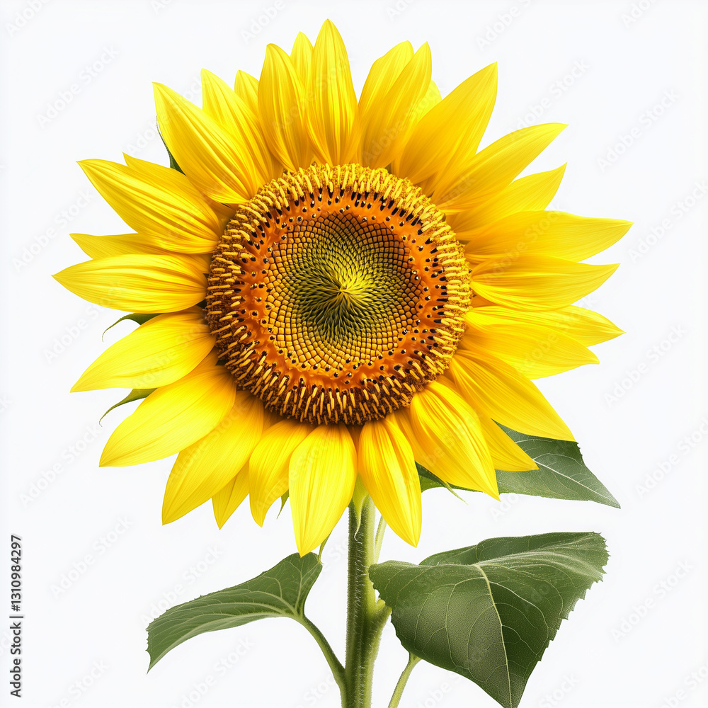 Fototapeta premium sunflower isolated on white