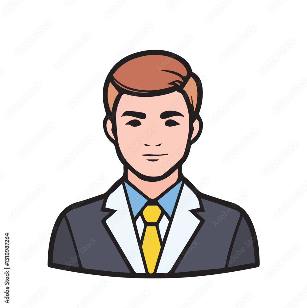Businessman Avatar Portrait in Formal Attire Businessman Avatar Portrait in Formal Attire