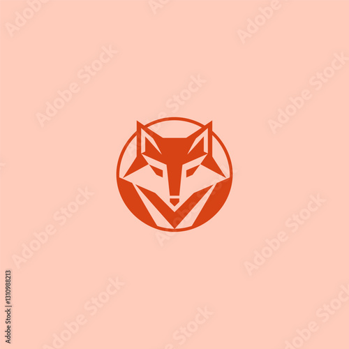 Geometric Fox Logo – A sharp fox logo with geometric lines, symbolizing intelligence and adaptability.