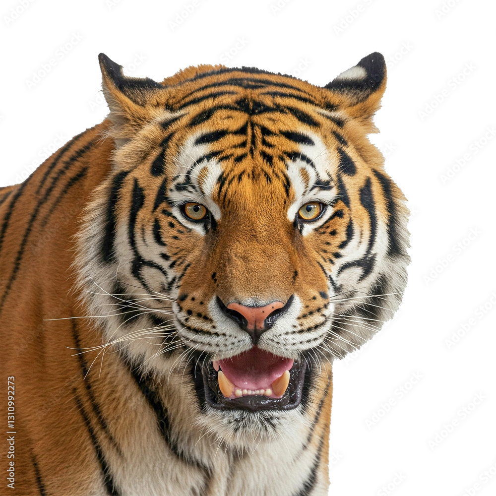 tiger roaring head, transparent PNG, isolated, cut-out tiger roaring head, transparent PNG, isolated, cut-out
