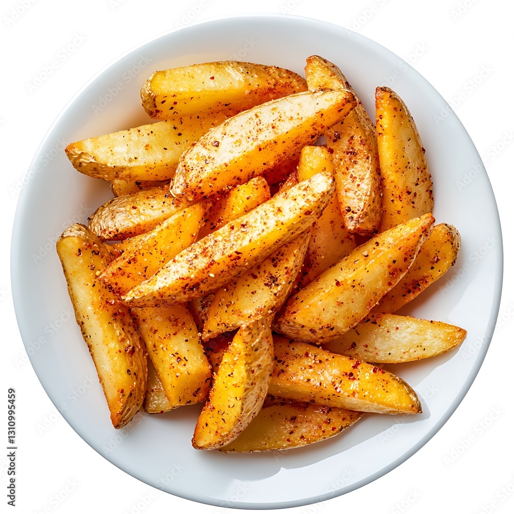 Freshly Cooked Crispy Fries Served in a white plate Freshly Cooked Crispy Fries Served in a white plate