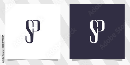 letter sp ps logo design