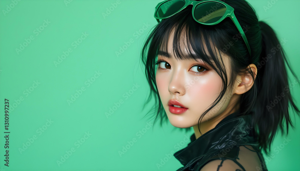 ファンタジーストーリー(ターコイズグリーンの色彩を纏った女性 ファンタジーストーリー(ターコイズグリーンの色彩を纏った女性