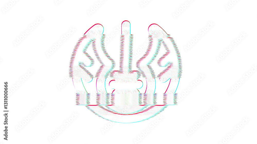 Russia, Ekaterinburg - March 05, 2025: Icon jedi is distorted. Glitch. Noise, chromatic aberration, geometric distortion Russia, Ekaterinburg - March 05, 2025: Icon jedi is distorted. Glitch. Noise, chromatic aberration, geometric distortion