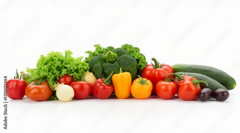 Fresh vegetables on a white background. Fresh vegetables on a white background.
