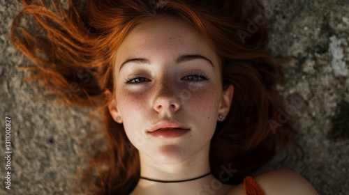 The ease and relaxation of summer also shows the natural beauty of young wome...