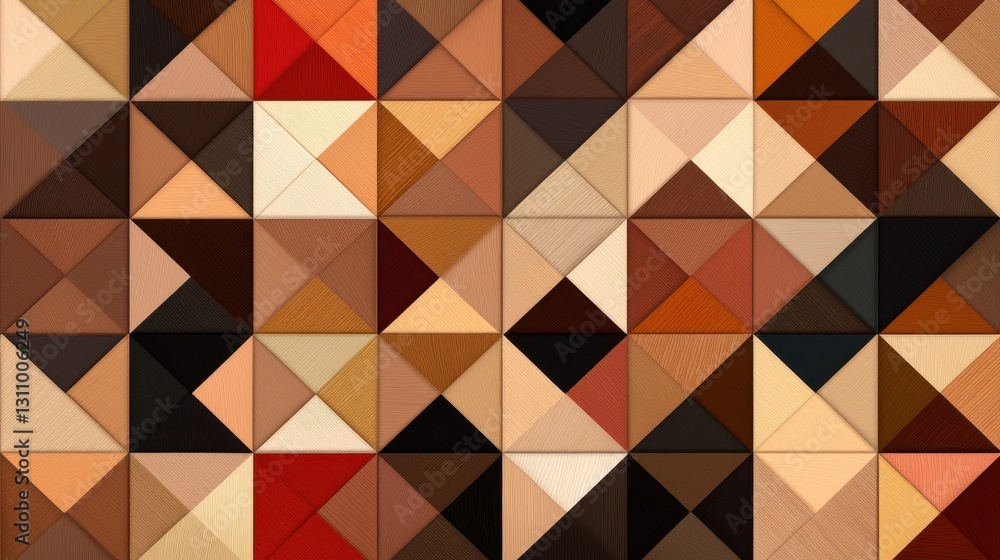Abstract Geometric Background of Triangles and Rhombuses in Brown Tones Abstract Geometric Background of Triangles and Rhombuses in Brown Tones