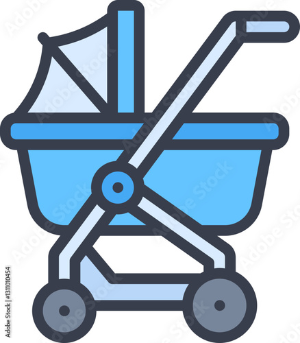 Stroller baby icon
