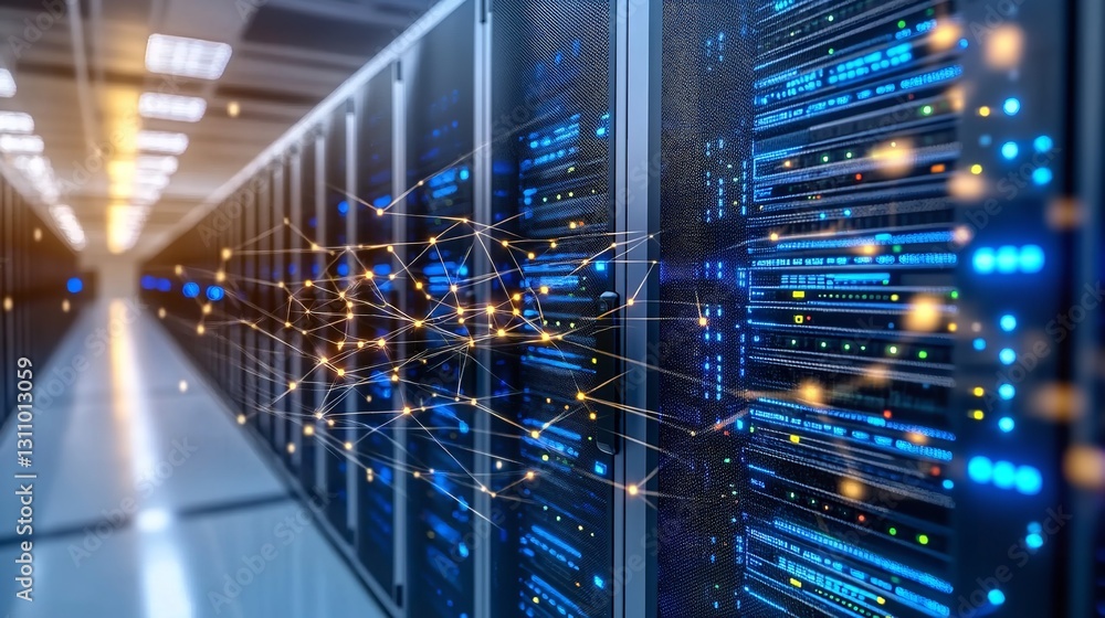 Abstract of Modern High-Tech Internet Data Center Room