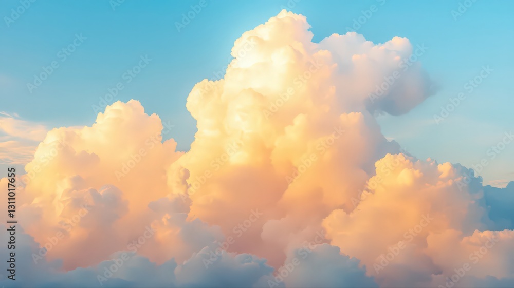 Pastel Clouds at Sunrise A Serene Sky Filled with Soft Orange and Pink Hues Pastel Clouds at Sunrise A Serene Sky Filled with Soft Orange and Pink Hues