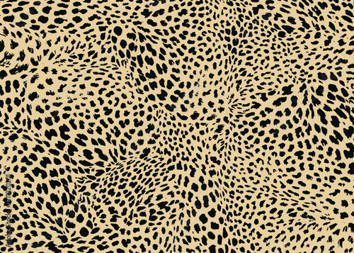 Leopard pattern design. Animal print vector illustration background. Wildlife fur skin design illustration for web, home decor, fashion, surface, graphic design