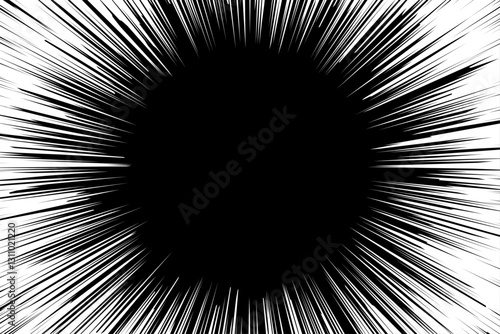 集中線の背景素材_2