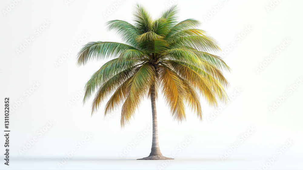 Obraz premium Coconut tree on the empty space background.