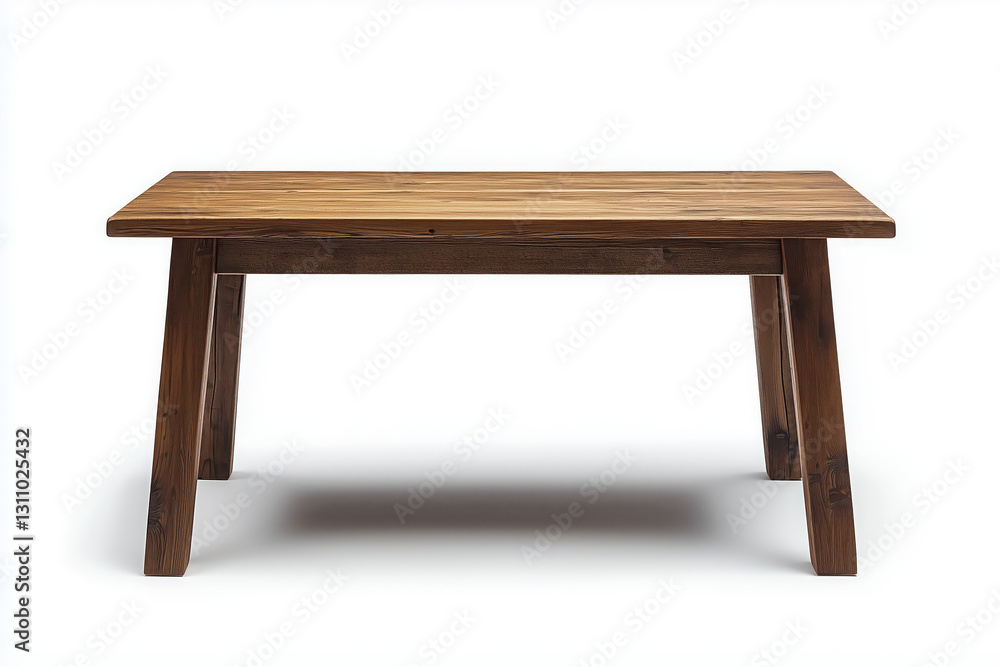 Wood table isolated on white background. Wood table isolated on white background.