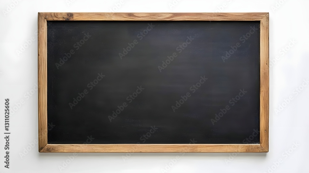 Empty Wooden Framed Blackboard Ready For Message Empty Wooden Framed Blackboard Ready For Message